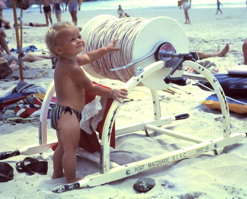 Flashback: Rod and Pat Green's daughter Kathie at Flynns Beach in 1963.