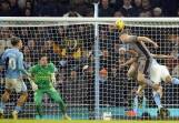 Tottenham's Dejan Kulusevski scores a late, late equaliser in the 3-3 draw at Man City. (AP PHOTO)