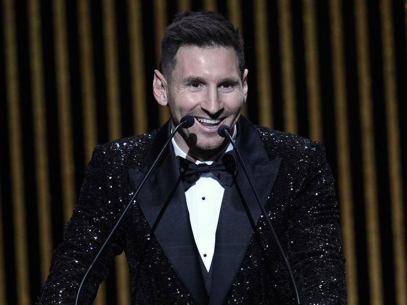Lionel Messi has been announced as the 2021 Ballon d'Or winner at a ceremony in Paris.