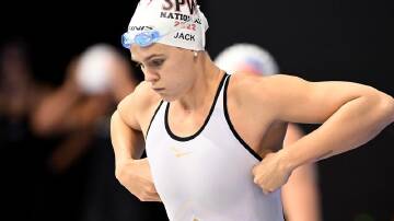 Shayna Jack has qualified fastest for the 50m freestyle final at the Australian swimming titles.
