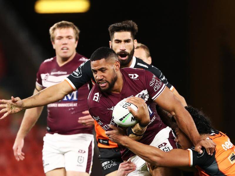 Manly's Taniela Paseka has learned how to use his hulking frame to great effect this NRL season.
