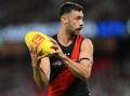 Kyle Langford missed a crucial set shot in the Bombers' Anzac Day draw against Collingwood. (James Ross/AAP PHOTOS)