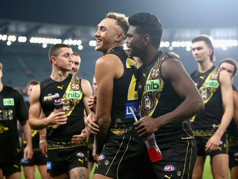 Shai Bolton and Maurice Rioli were two of Richmond's Indigenous stars in the annual Dreamtime game.
