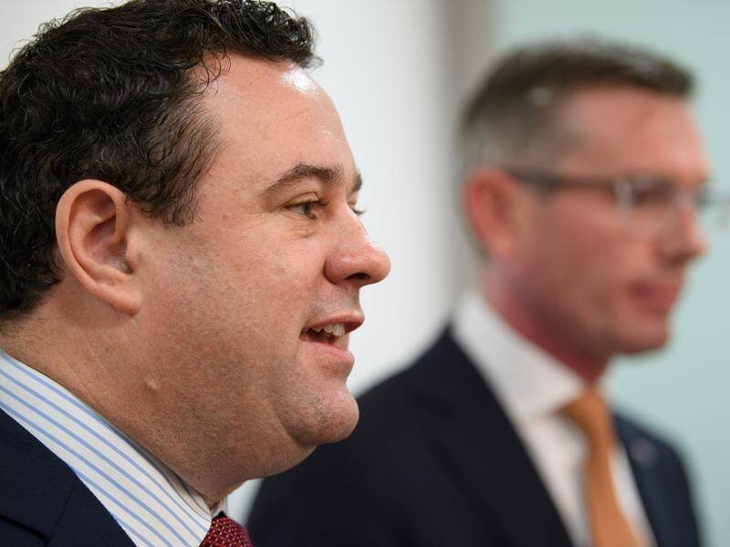 NSW minister Stuart Ayres has defended his role in the appointment process for a US trade post. (Bianca De Marchi/AAP PHOTOS)