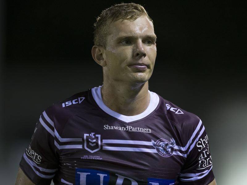 Tom Trbojevic has played just two of Manly's six NRL games this season, due to injury.