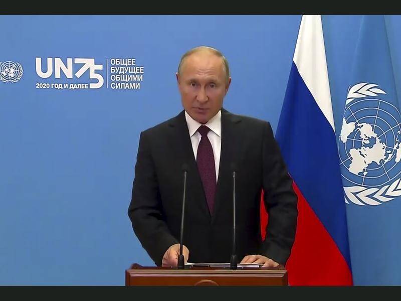 Russian President Vladimir Putin has addressed the United Nations General Assembly in a video.