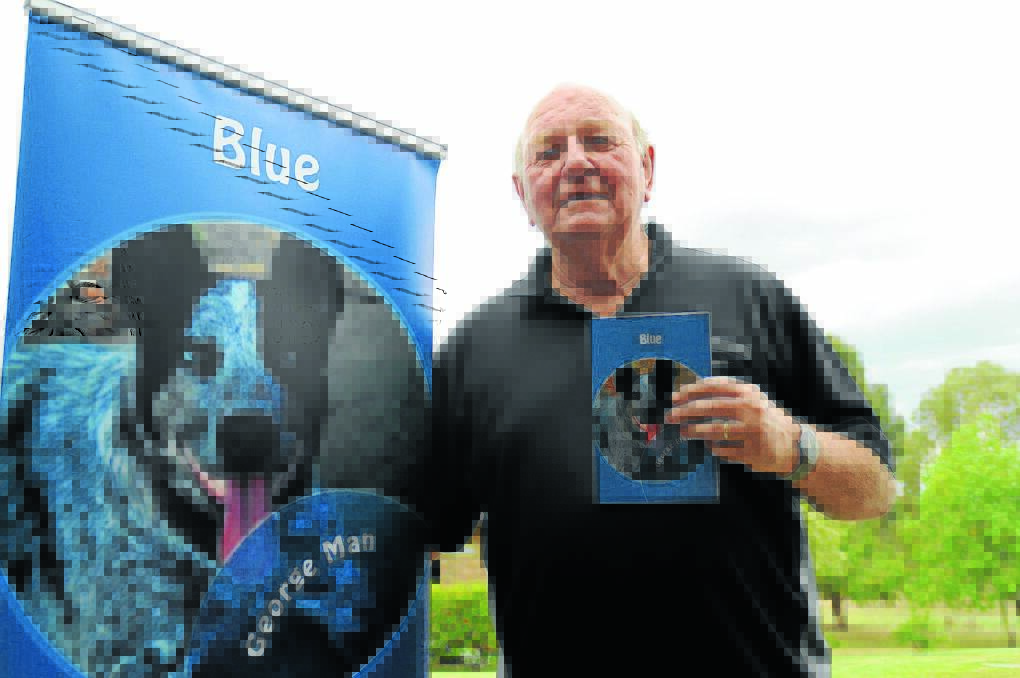 George Man with his new book Blue.