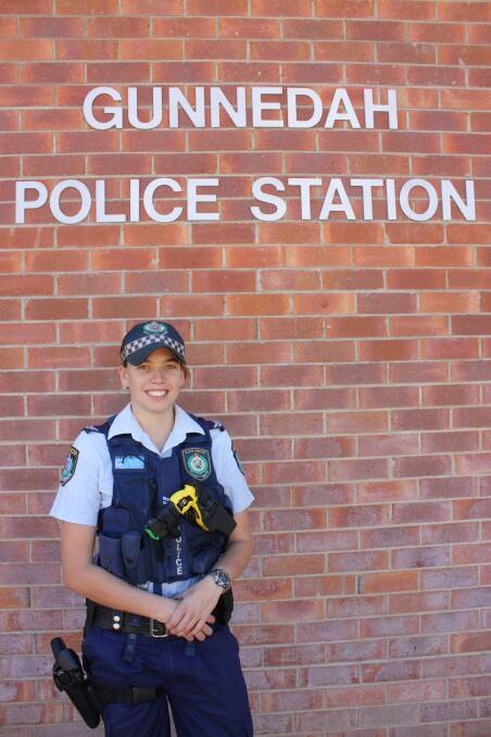 Officer Amber Selvage is working with Gunnedah Police.