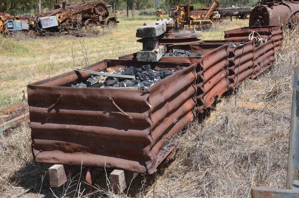 Old skips dating back to the 1920s and 30s were retrieved from the old Gunnedah Colliery (Blackjack). They will be moved to the Steven Rennick memorial at Pensioner’s Hill. 