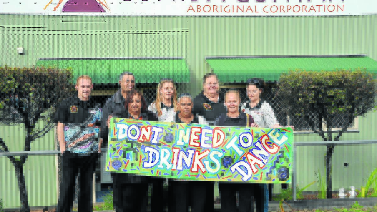 Gunida Gunyah staff promoting the “Don’t need drinks to dance” event, back from left, Jacob Kay, Shannon Rootes, Jodie Kay, Lea MacKenzie and Ashley Bender. Front: Karen Conlan, Brenda Porter, and Esther Tighe.