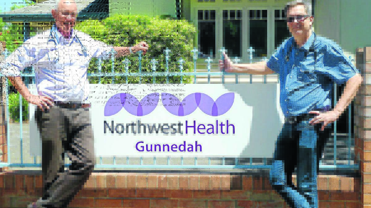 Dr Chris Gittoes, left, and Dr Ken Adams will open their new practice, Northwest Health Gunnedah, next Tuesday.