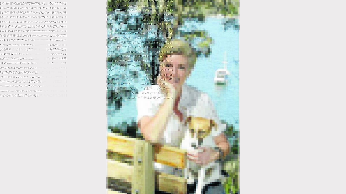 AUTHOR Susan Duncan at her Pittwater home.Photo: Sydney Morning Herald.