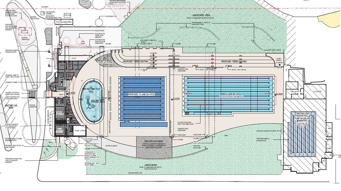Plans for the new-look Gunnedah Memorial Pool.
