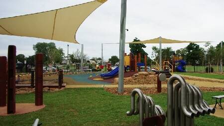 The inclusive playground in Dubbo inspected by Gunnedah Shire Councillors last year.