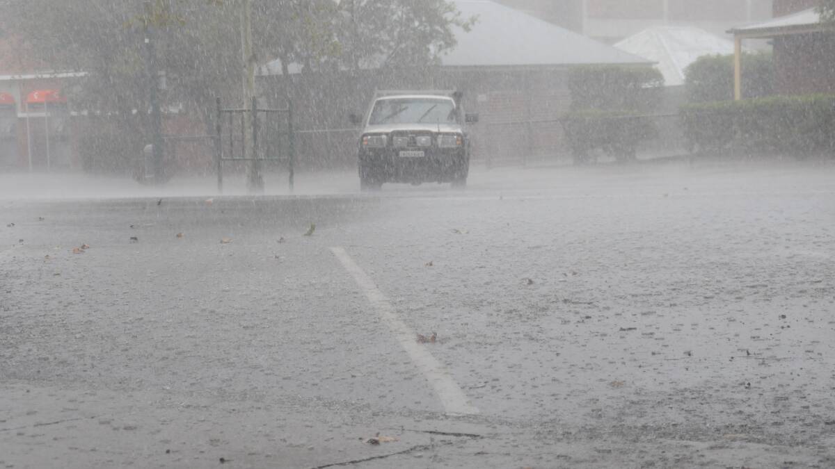 Conadilly Street in Gunnedah was saturated.