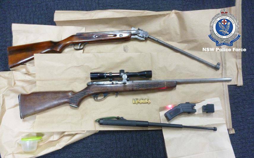 Illegal haul: The items seized by police after the chase. Photo: Orana Mid-West Police District 
