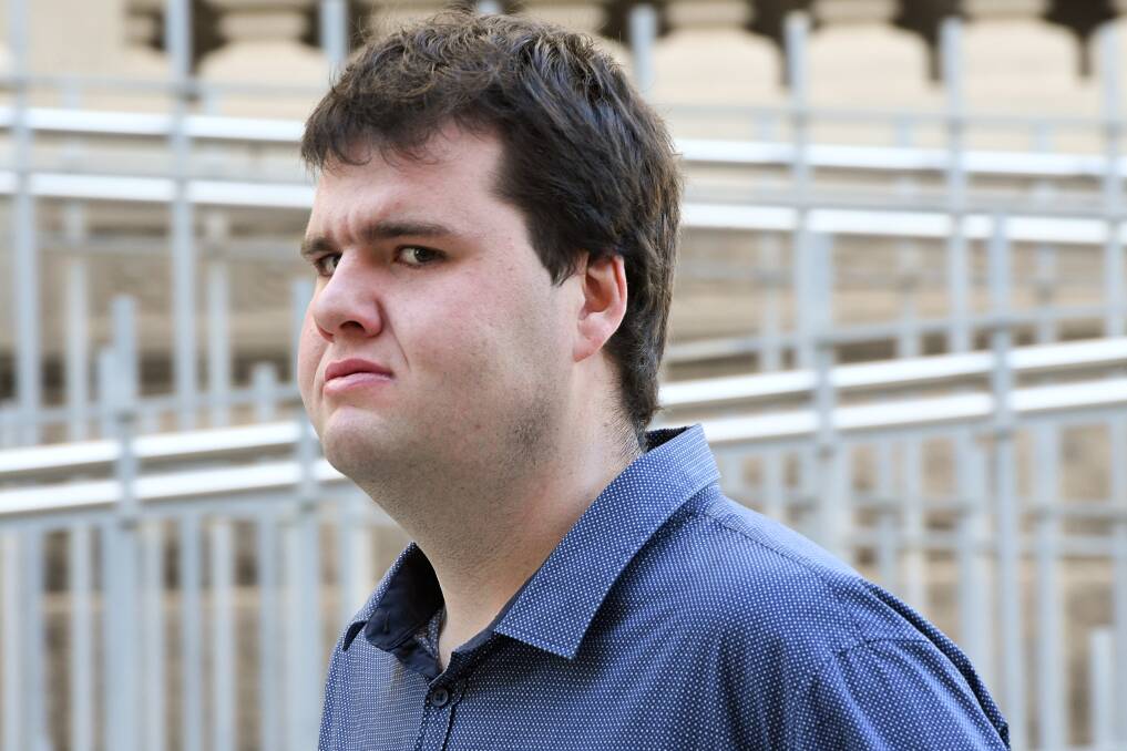 Mitchell John Landry at a previous appearance in the Bendigo Magistrates' Court. Picture: NONI HYETT